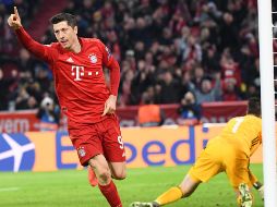 El polaco Robert Lewandowski marcó el primer gol del partido al minuto 69. AFP / M. Balk