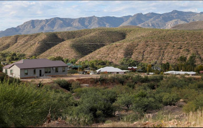 Aspecto de La Mora, en Sonora, lugar desde donde partieron las familias antes de ser atacadas el 4 de noviembre. AFP/H. Martínez