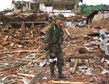 El presidente de Colombia, Iván Duque defendió la acción de las Fuerzas Armadas contra los grupos armados. AP/Archivo