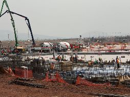 Obras en el Nuevo Aeropuerto Internacional de México, uno de los proyectos donde hay observaciones. EFE/J. Méndez