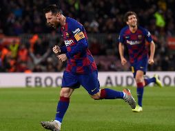 Messi fue la gran figura del encuentro al anotar tres goles. AFP / J. Lago
