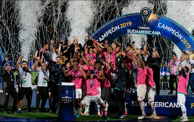 Independiente del Valle ha conseguido su primer título internacional. AFP / J. Mabromata