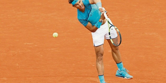 Nadal afina su saque en Londres