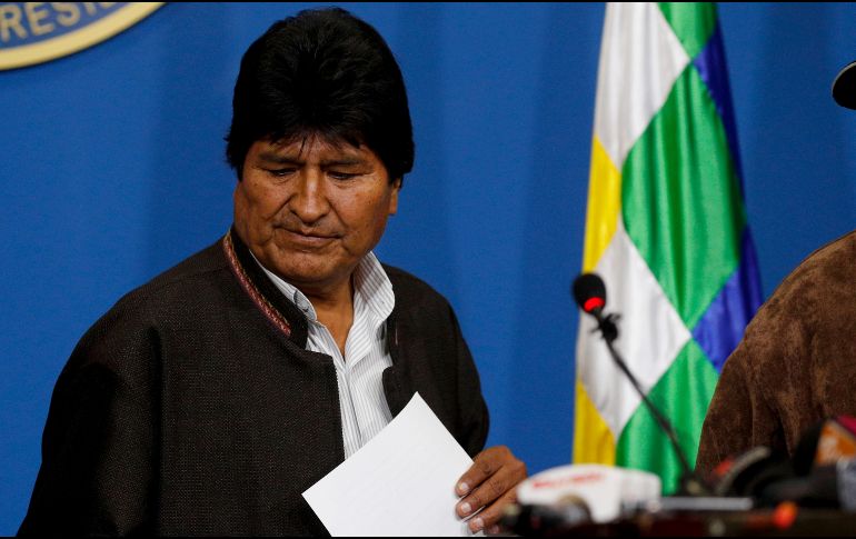 Evo Morales reiteró los motivos que había dado ayer al anunciar su renuncia. AFP/ARCHIVO