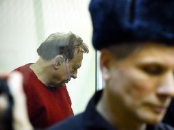 Oleg Sokolov asistió a la audiencia ante un tribunal en San Petersburgo, Rusia. AFP/O. Maltseva