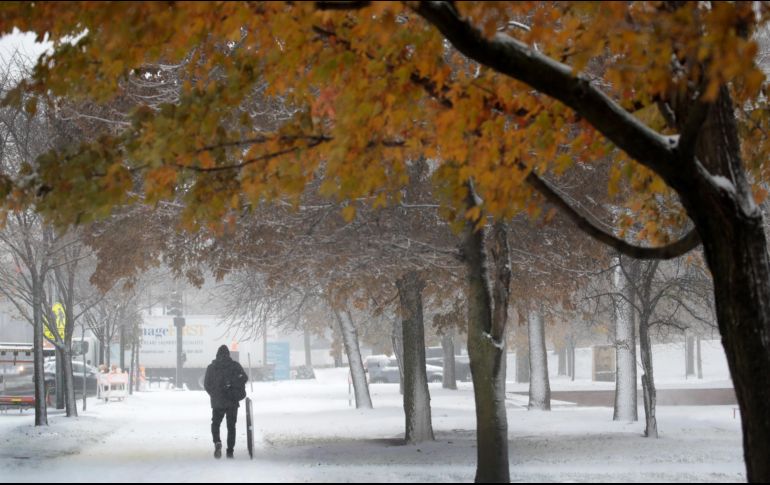 Meteorólogos señalan que ''este es un fenómeno climático más bien típico de enero, no de noviembre''.  AFP / S. Olson