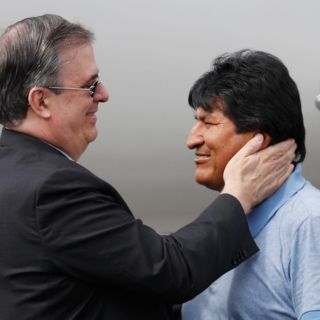 La llegada de Evo Morales a México en imágenes