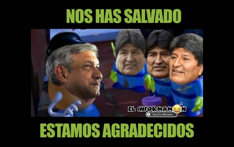 Evo Morales llega a México cargado de memes