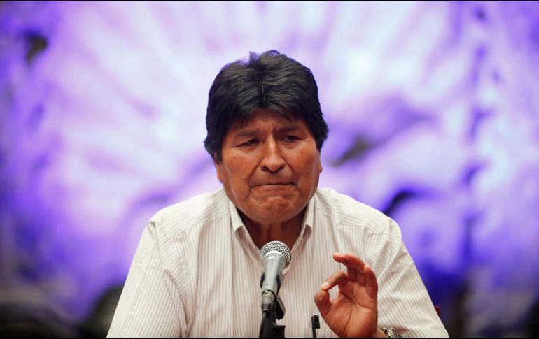 Morales dio una rueda de prensa en el Museo de Ciudad de México. AP/M. Ugarte