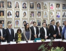 La reunión comenzó con un minuto de silencio por el fallecimiento del ex gobernador, Guillermo Cosío Vidaurri. EL INFORMADOR / R. Rivas