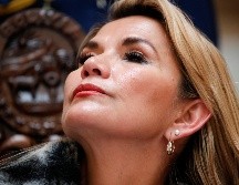 Jeanine Áñez habló con la prensa extranjera en el Palacio de Gobierno de La Paz, Bolivia. AP/N. Pisarenko