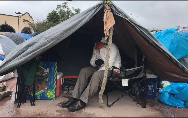Centroamericanos en el punto fronterizo del municipio de Matamoros. EFE/Archivo