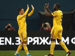 Eden Hazard anotó un doblete mientras que Lukaku cerró con el cuarto gol. EFE / A. Maltsev