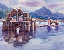 Lo que antes fue el bastión de la evangelización en la Nueva España quedó bajo el cuerpo líquido de la presa de Malpaso cuando esta fue construida en 1966. ESPECIAL / J. Monroy