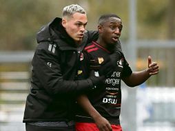 El gol de Mendes Moreira supuso el 1-2 para los visitantes y el encuentro terminó con un empate a tres tantos. AP