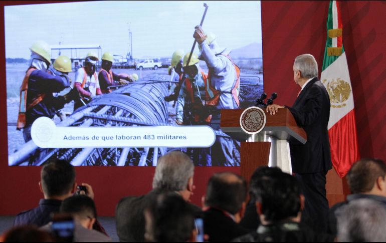 López Obrador adelantó que cada lunes presentará cómo van sus proyectos prioritarios. NTX / G. Granados
