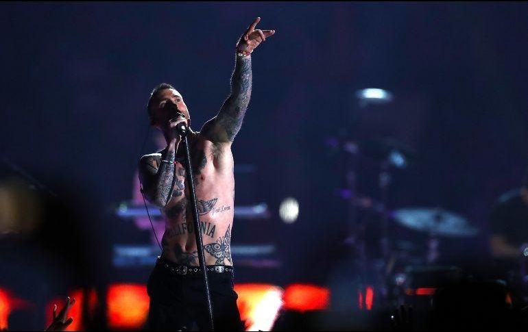 Maroon 5, liderada por Adam Levine, se presentó en el medio tiempo del Super Bowl LIII. AFP / ARCHIVO