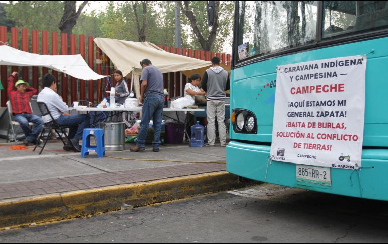 Pese al bloqueo que mantienen organizaciones campesinas en San Lázaro, la convocatoria para sesionar este miércoles se mantiene. NTX/G. Granados