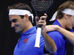 Roger Federer jugaría su primer partido en México ante el alemán Alexander Zverev. EFE / A. Valdés