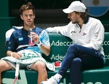 Diego Schwartzman (izq.) no pudo ayer ante el alemán Jan-Lennard Struff. AP / M. Fernández