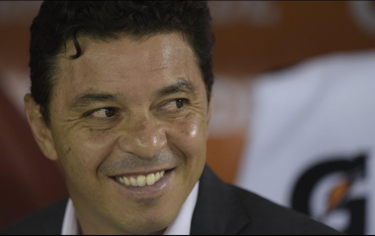 Marcelo Gallardo ha sido vinculado con el Barcelona en las últimas semanas. AFP / ARCHIVO