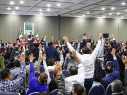 La Cámara de Diputados, durante la discusión para avalar el Presupuesto de Egresos de la Federación 2020 en la sede alterna de Expo Santa Fe. SUN / D. Sánchez