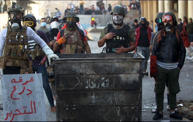 Desde el inicio de las manifestaciones han muerto 300 personas. AFP/A. Al-Rubaye