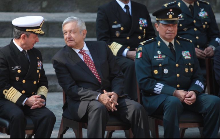 La Secretaría de Marina-Armada de México, conmemora el Día de la Armada. El evento fue presidido por el Presidente Andrés Manuel López Obrador. NTX / G. Durán