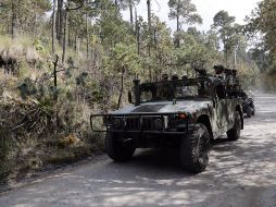 Elementos de la Guardia Nacional en Zinacantepec, Estado de México, luego que ayer se desplegó un operativo en la zona. SUN/ARCHIVO