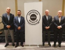 Más de cien empresas de México y de Jalisco se unieron a la iniciativa Empresas por el Bienestar. En la imagen: Fernando Topete (i), Álvaro Leaño, Alfonso Urrea y Horacio Fernández (d). EL INFORMADOR / J. Velazco