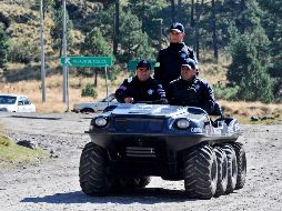En el Nevado de Toluca se contará con 240 elementos, tanto de la Policía Montada como Motorizada. AFP/ARCHIVO