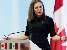 Freeland preveía reunirse el miércoles con el representante comercial estadounidense Robert Lighthizer y el subsecretario para América del Norte de la cancillería mexicana, Jesús Seade. NTX/ ARCHIVO