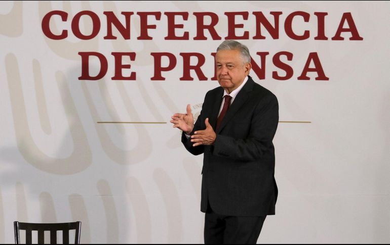 En conferencia de prensa este jueves, López Obrador dijo que apoyará a la familia Alemán para evitar  la quiebra de Interjet, pero sin recurrir a un rescate. NTX/G. Granados
