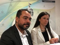 Óscar Javier Ramírez Castellanos, regidor de Zapopan,  y la diputada Mirza Flores Gómez. EL INFORMADOR/R. Rivas