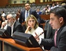 La diputada de Movimiento Ciudadano, Mara Robles Villaseñor (c), defendió la reforma durante la sesión de este jueves. CORTESÍA