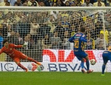 André-Pierre Gignac marcó de penalti el segundo gol de Tigres. AP / C. Palma