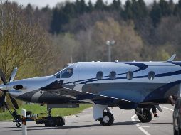 Foto de archivo que muestra a una aeronave Pilatus PC-12 similar a la que se accidentó este sábado. AFP/F. Kaestle