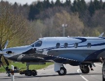 Foto de archivo que muestra a una aeronave Pilatus PC-12 similar a la que se accidentó este sábado. AFP/F. Kaestle