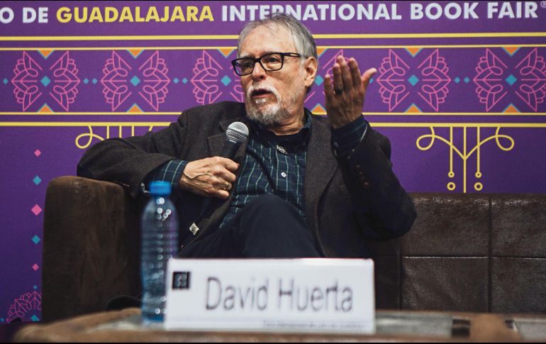 David Huerta charló sobre un poema que escribió en referencia al caso Ayotzinapa. EL INFORMADOR / E. Barrera 