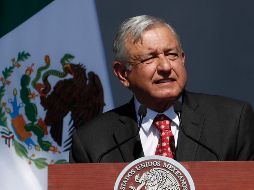 Andrés Manuel López Obrador celebra su primer año de gobierno en el Zócalo de la Ciudad de México. AP / M. Ugarte