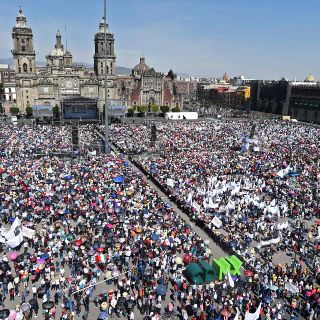 Acuden 250 mil al Zócalo por evento de AMLO: SSC