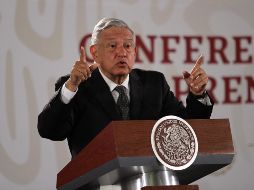 El Presidente expresa que, para cuidar el debido proceso, por el momento no puede revelar más información, pero hoy se le proporcionarán a los familiares las víctimas más datos. NTX / G. Granados