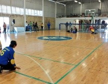 Exhibición de golbol realizada por la mañana. TWITTER / @codejalisco