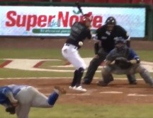 Alejandro González impulsó a Jorge Flores para ponerle fin al juego. FACEBOOK/OficialMayosBeisbol