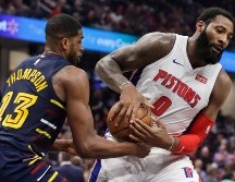 Andre Drummond  (#0) aportó 17 puntos para el triunfo de Detroit. AP / T. Dejak