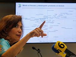 La directora y representante de la Organización para la Cooperación y el Desarrollo Económicos, Gabriela Ramos. EFE/F. Guasco