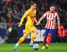 Griezmann fichó por los catalanes en la última ventana de traspasos pagando su cláusula de rescisión de 120 millones de euros al Atlético. AFP / ARCHIVO