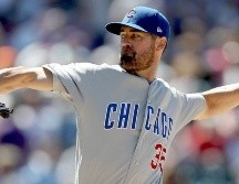 Hamels, de 35 años, es la pieza veterana con la que los Bravos reemplazan en la rotación al colombiano Julio Teherán, quien pasó a la agencia libre. TWITTER / @Cubs