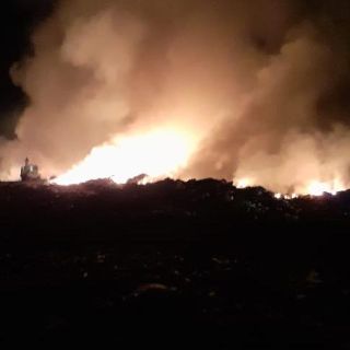 Basurero en Compostela se incendia por quinta vez en tres meses