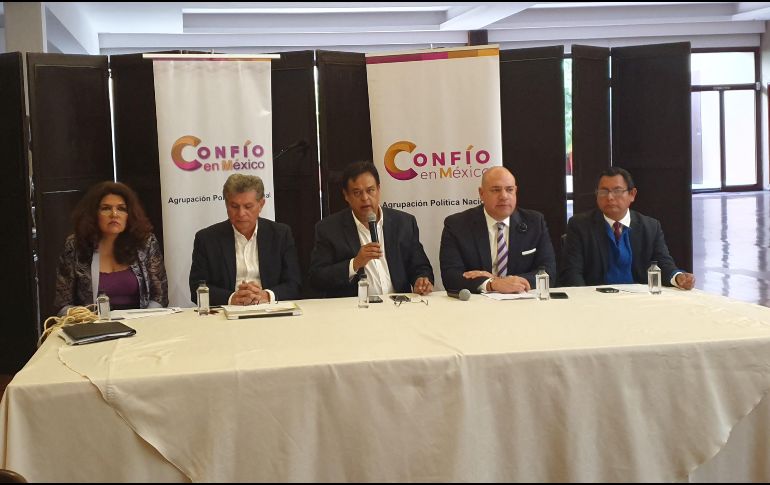 La agrupación política Confío en México durante el foro “Inseguridad: el reto a vencer”. EL INFORMADOR / Y. Mora